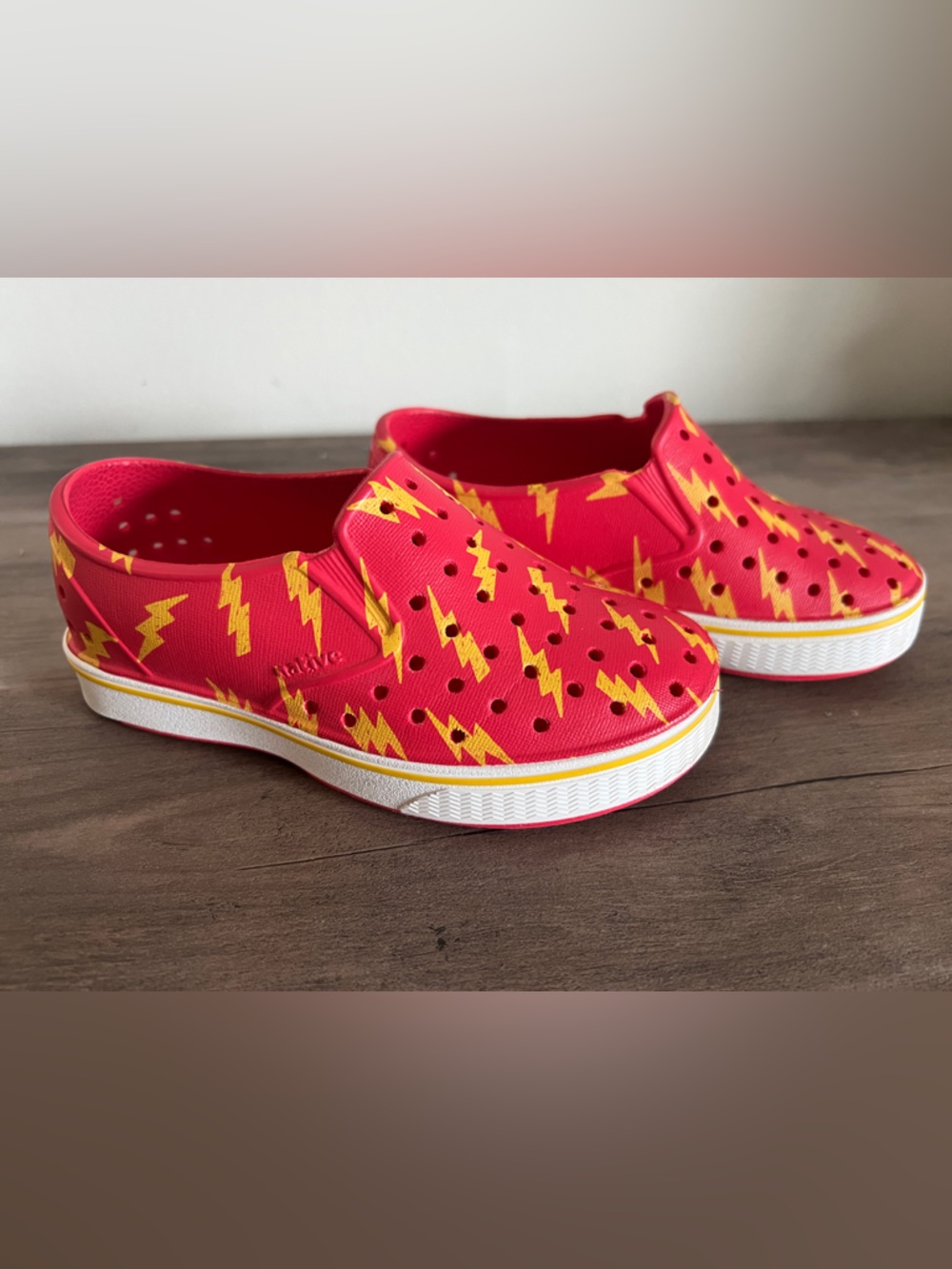 Kids Native Red Lightning’s Slip-On Shoes